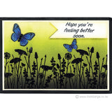 3279 GG - Wildflowers Rubber Stamp