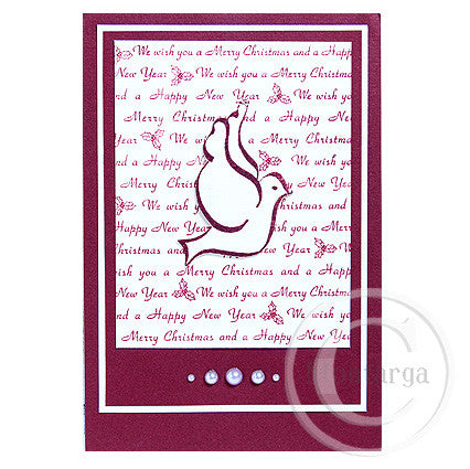 2157 D or F - Dove Rubber Stamp