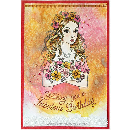 2787 FF - Fabulous Birthday Rubber Stamp
