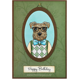 Card Sample - Hipster Dog Portrait