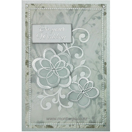 3453 D or F - Scribble Flower Rubber Stamp