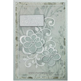 3453 D or F - Scribble Flower Rubber Stamp