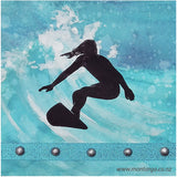 Card Sample - Surfer - Blue Wave